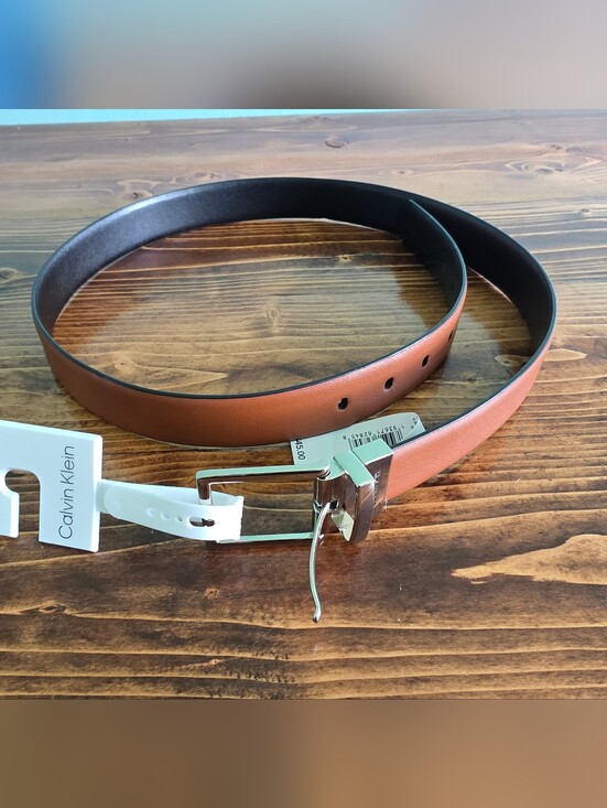 Calvin Klein Accessories - Calvin Klein Reversible Leather Belt Women’s Size L NWT